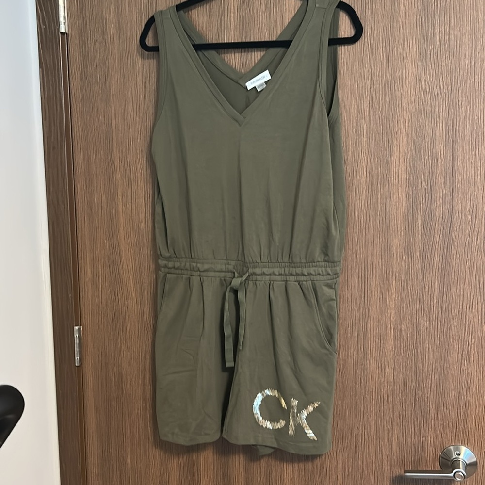 Calvin Klein Olive Green Women's Shorts/Romper